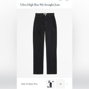 Abercrombie and Fitch Ultra High Rise 90’s Straight Jeans